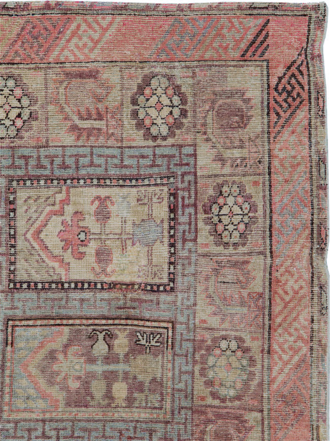 Antique East Turkestan Khotan Gallery Carpet, No.10772 - Gsblank