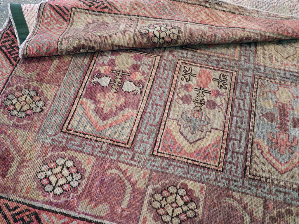 Antique East Turkestan Khotan Gallery Carpet, No.10772 - Gsblank