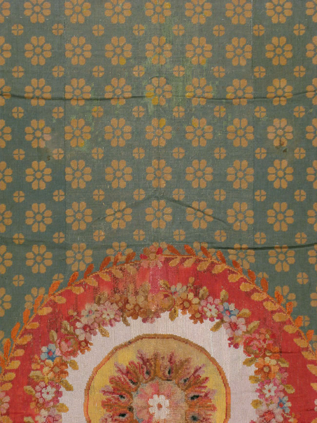 Antique English Needlepoint Carpet, No.10787 - Gsblank