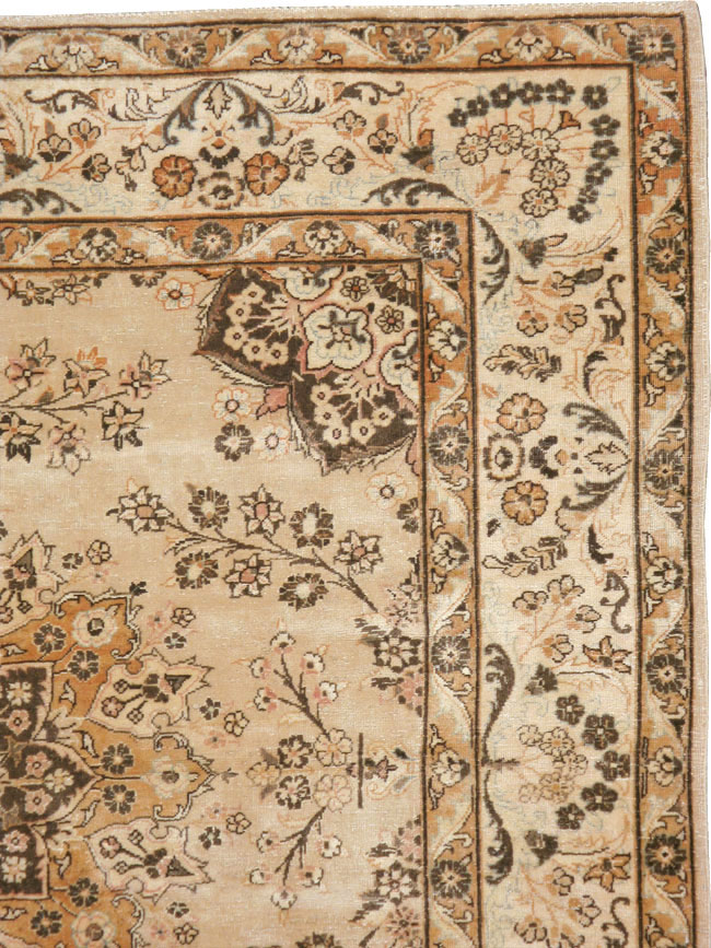 Antique Persian Tabriz Square Carpet, No.10795 - Gsblank
