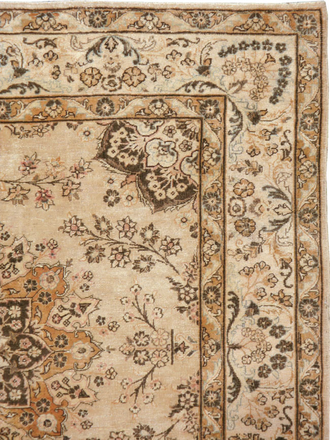 Antique Persian Tabriz Square Carpet, No.10795 - Gsblank