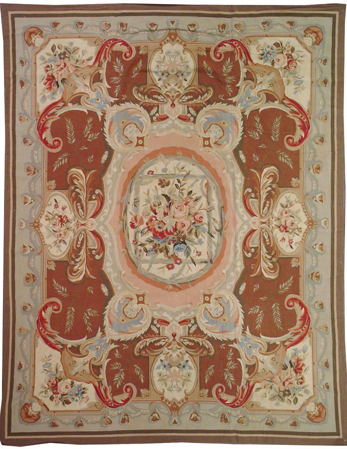 Modern English Needlepoint Small Room Size Carpet, No.10799 - Gsblank