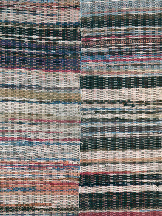 Vintage American Rag Rug, No.10817 - Gsblank