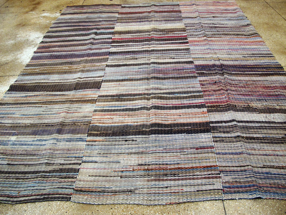 Vintage American Rag Rug, No.10817 - Gsblank