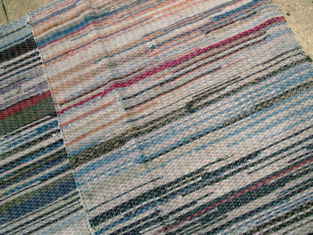 Vintage American Rag Rug, No.10817 - Gsblank