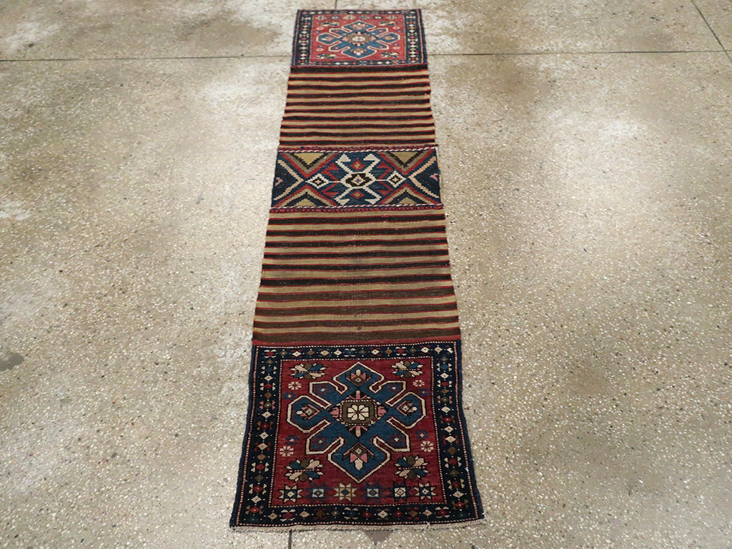 Antique Northwest Persian Bag Face Runner, No.10890 - Gsblank