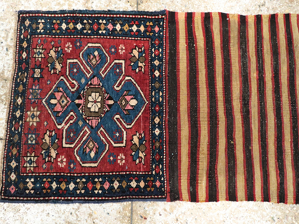 Antique Northwest Persian Bag Face Runner, No.10890 - Gsblank