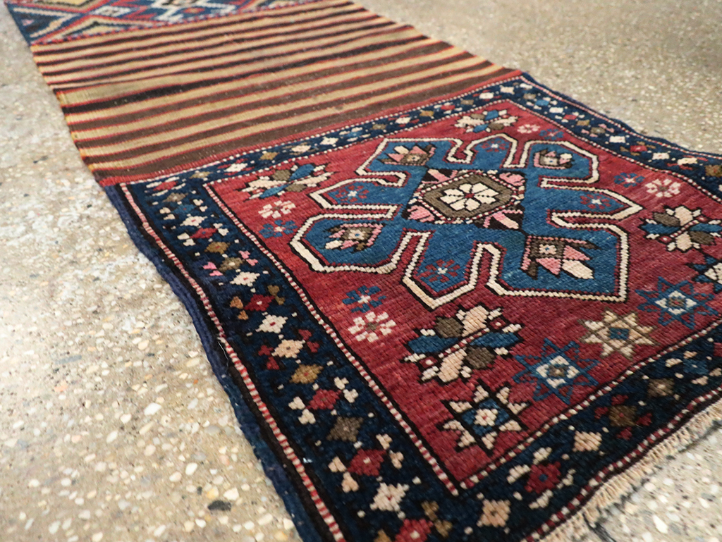 Antique Northwest Persian Bag Face Runner, No.10890 - Gsblank