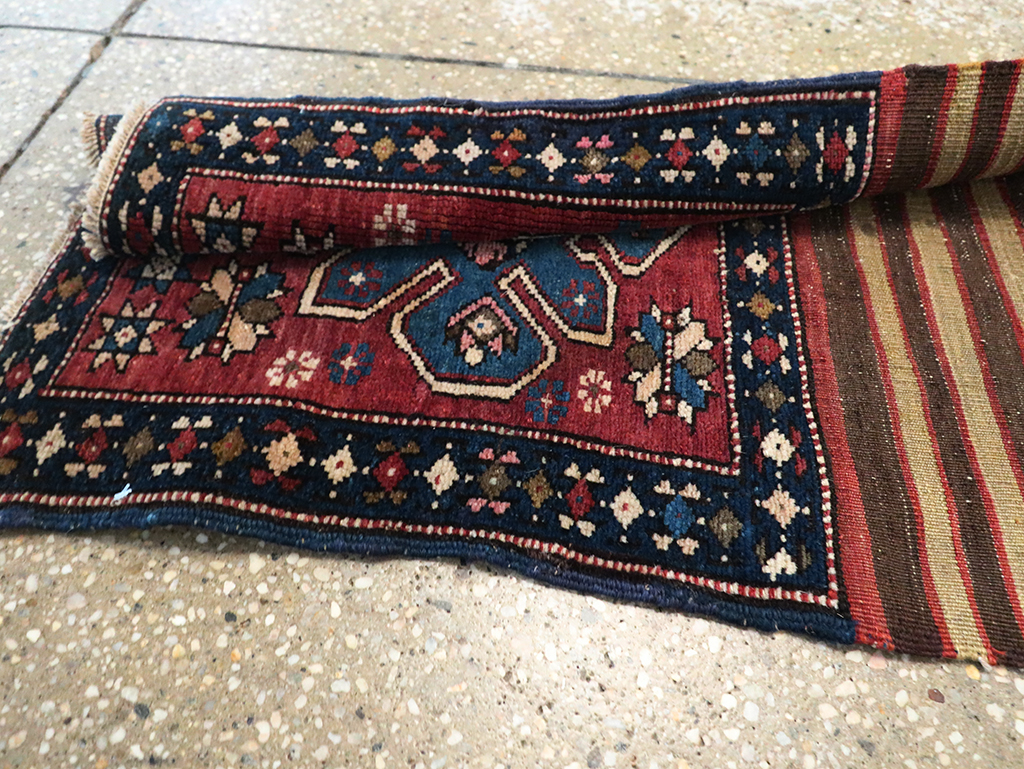 Antique Northwest Persian Bag Face Runner, No.10890 - Gsblank