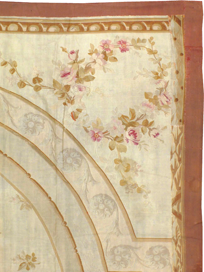 Antique French Aubusson Carpet, No.10892 - Gsblank
