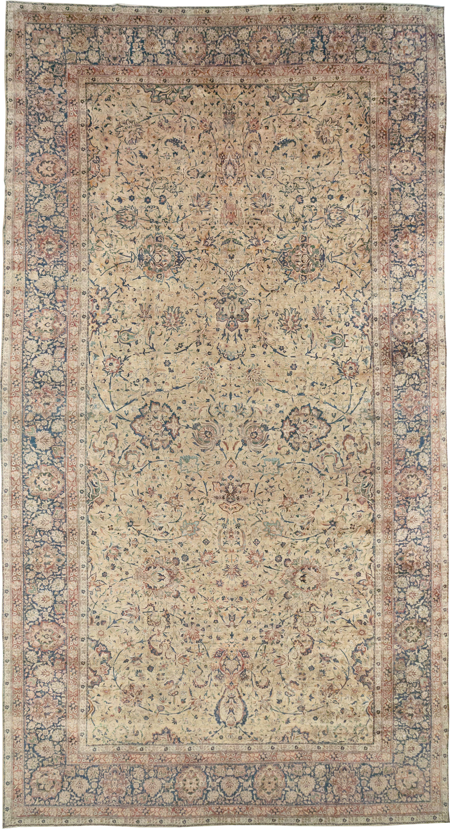 Antique Persian Lavar Kerman Oversize Carpet, No.11001 - Gsblank