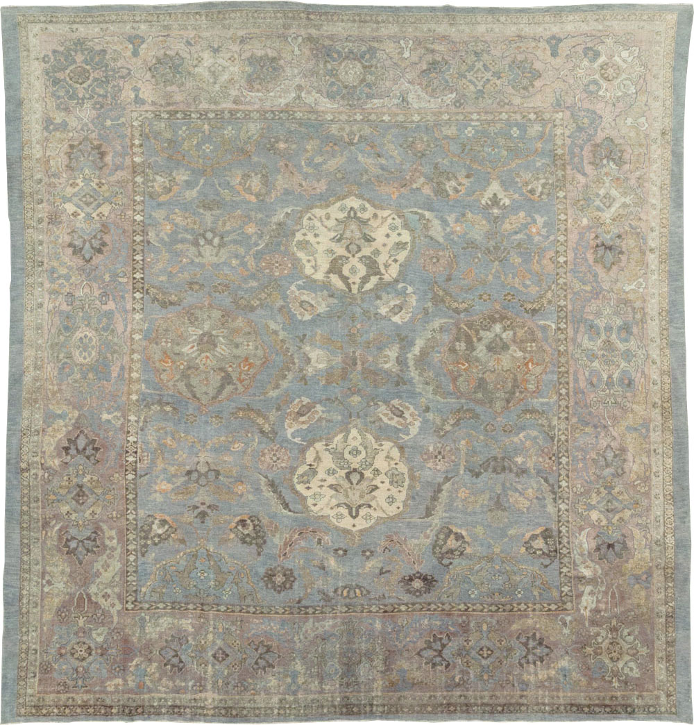 Antique Persian Sultanabad Square Room Size Carpet, No.11018 - Gsblank