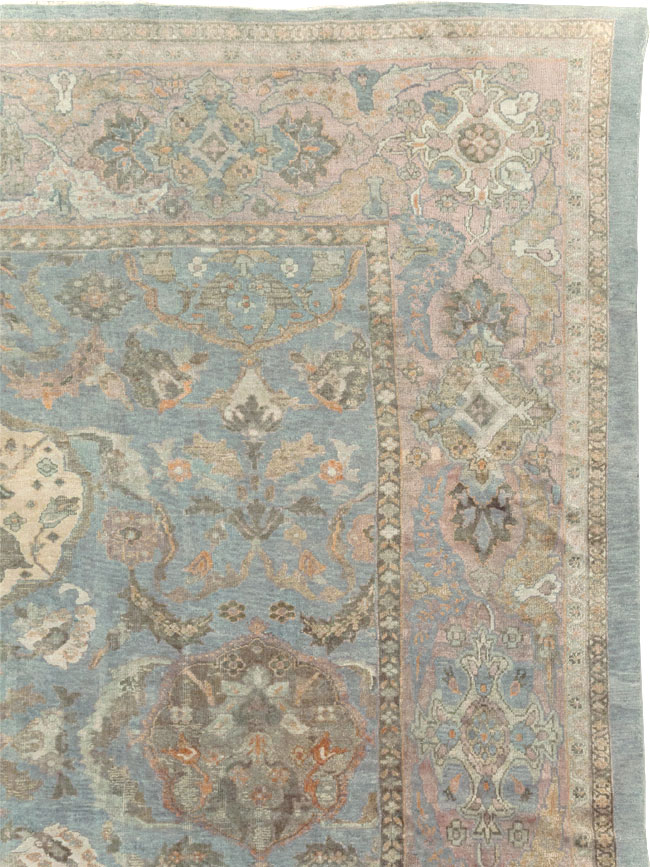 Antique Persian Sultanabad Square Room Size Carpet, No.11018 - Gsblank