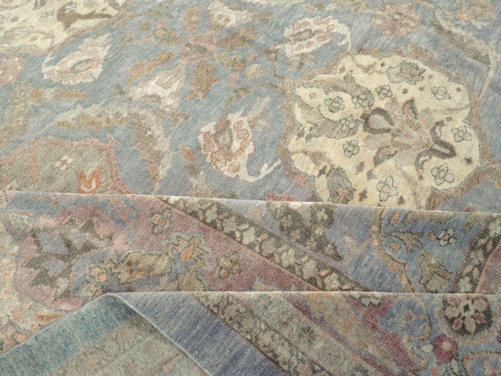 Antique Persian Sultanabad Square Room Size Carpet, No.11018 - Gsblank