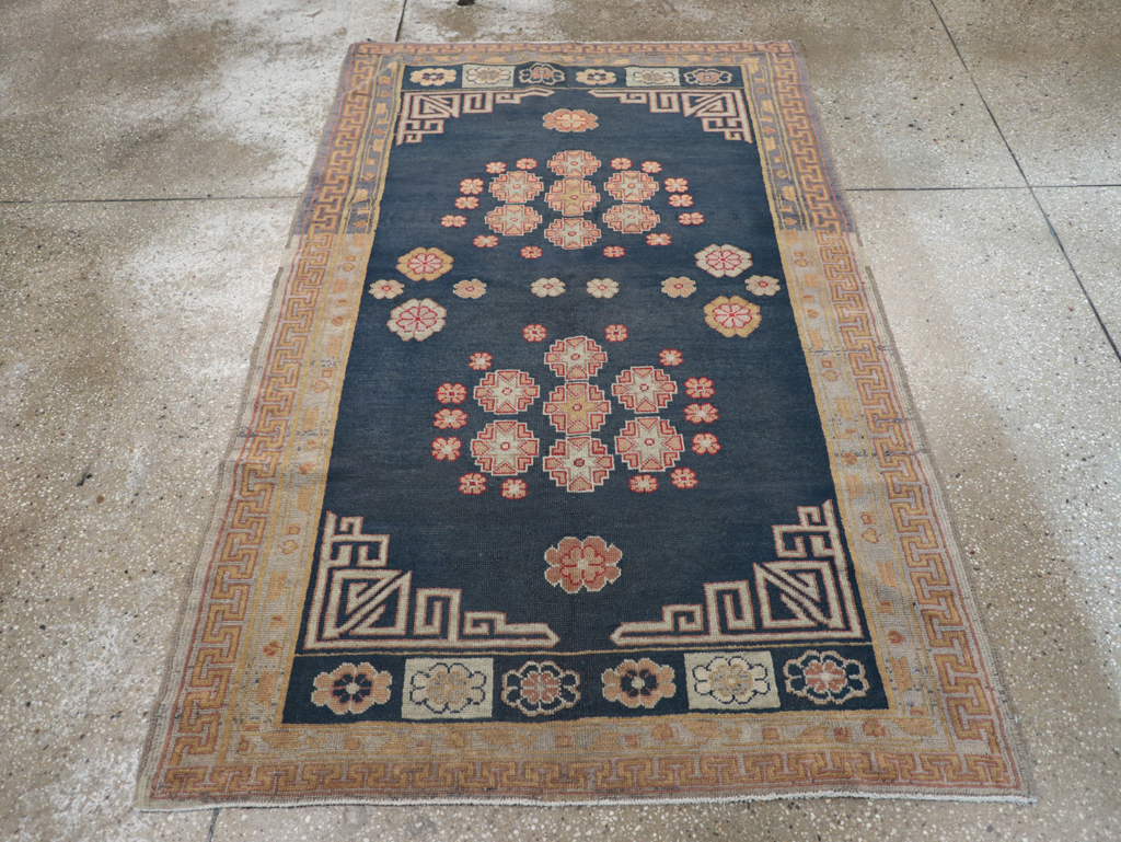 Antique East Turkestan Khotan Rug, No.11019 - Gsblank