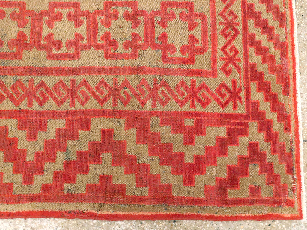 Vintage East Turkestan Kirghiz Gallery Carpet, No.11038 - Gsblank