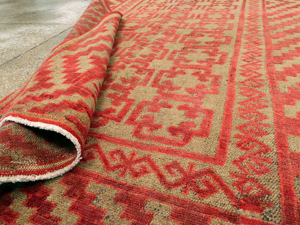 Vintage East Turkestan Kirghiz Gallery Carpet, No.11038 - Gsblank