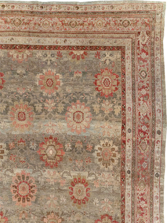 Antique Persian Bidjar Oversize Carpet, No.11081 - Gsblank