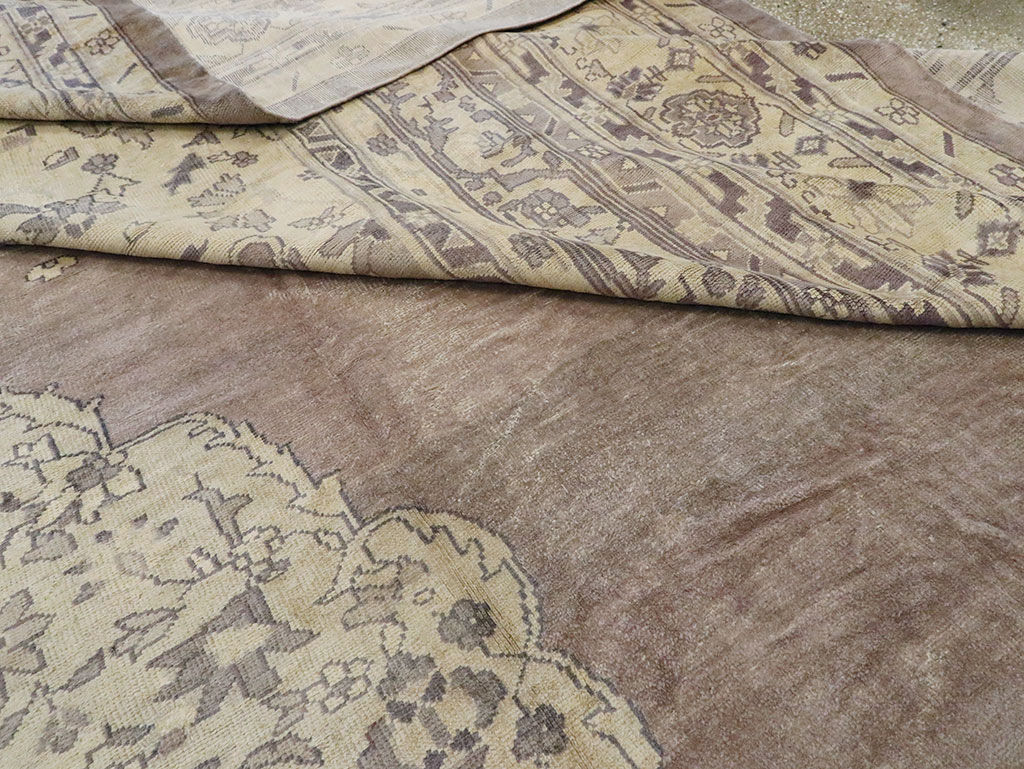 Antique Turkish Oushak Carpet, No.11211 - Gsblank