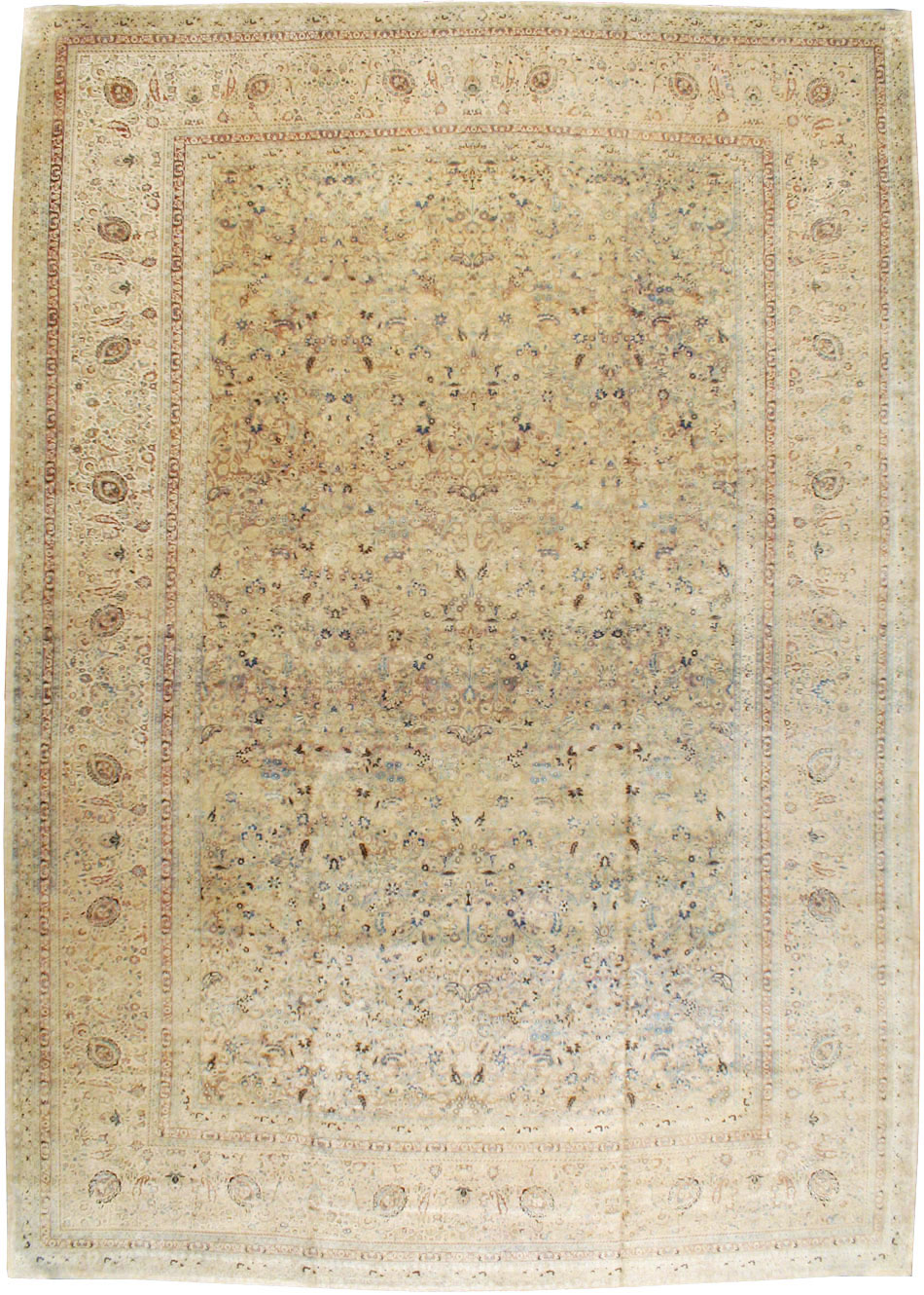 Antique Persian Mashad Oversize Carpet, No.11313 - Gsblank