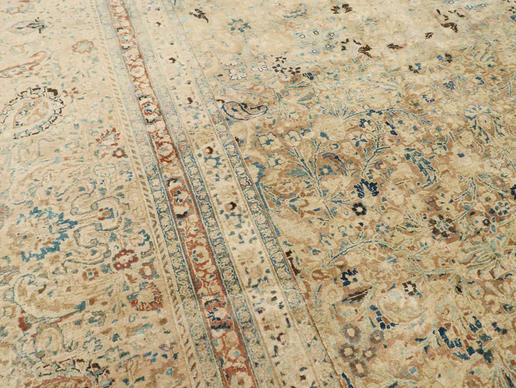 Antique Persian Mashad Oversize Carpet, No.11313 - Gsblank