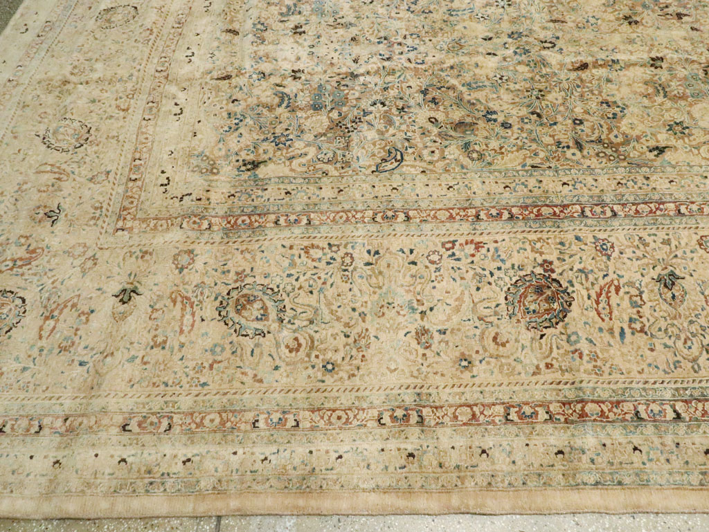 Antique Persian Mashad Oversize Carpet, No.11313 - Gsblank