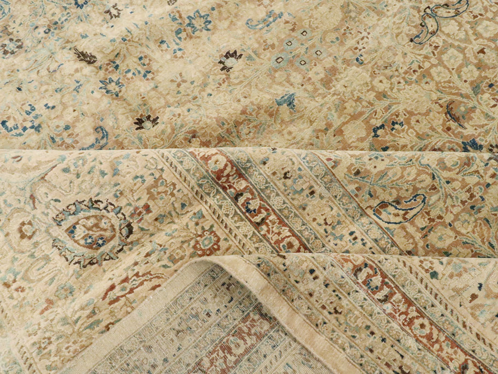 Antique Persian Mashad Oversize Carpet, No.11313 - Gsblank