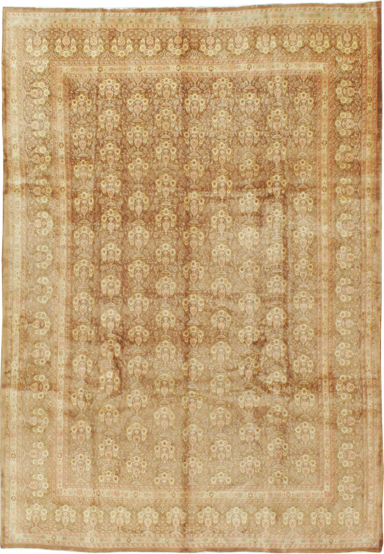 Vintage Persian Mashad Carpet, No.11350 - Gsblank