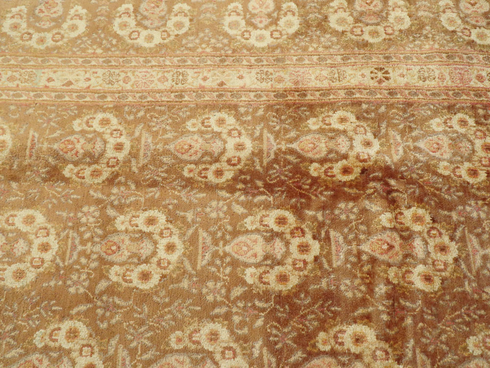 Vintage Persian Mashad Carpet, No.11350 - Gsblank