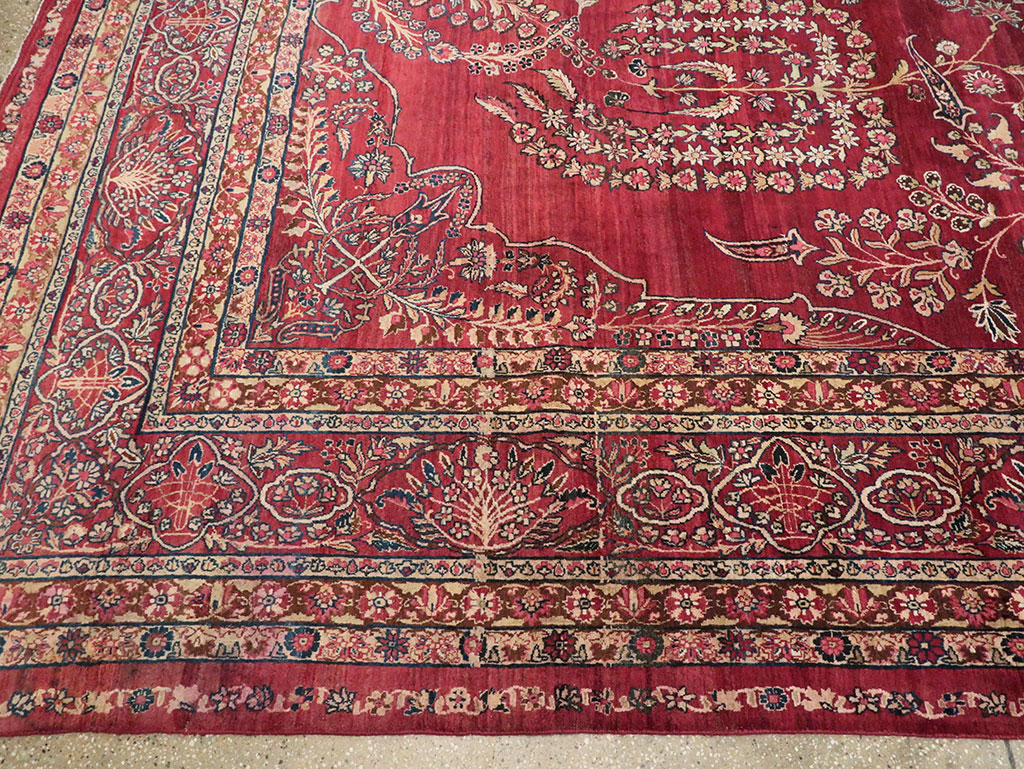 Antique Persian Lavar Kerman Carpet, No.11385 - Gsblank