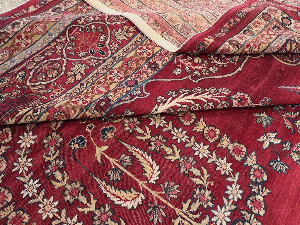 Antique Persian Lavar Kerman Carpet, No.11385 - Gsblank