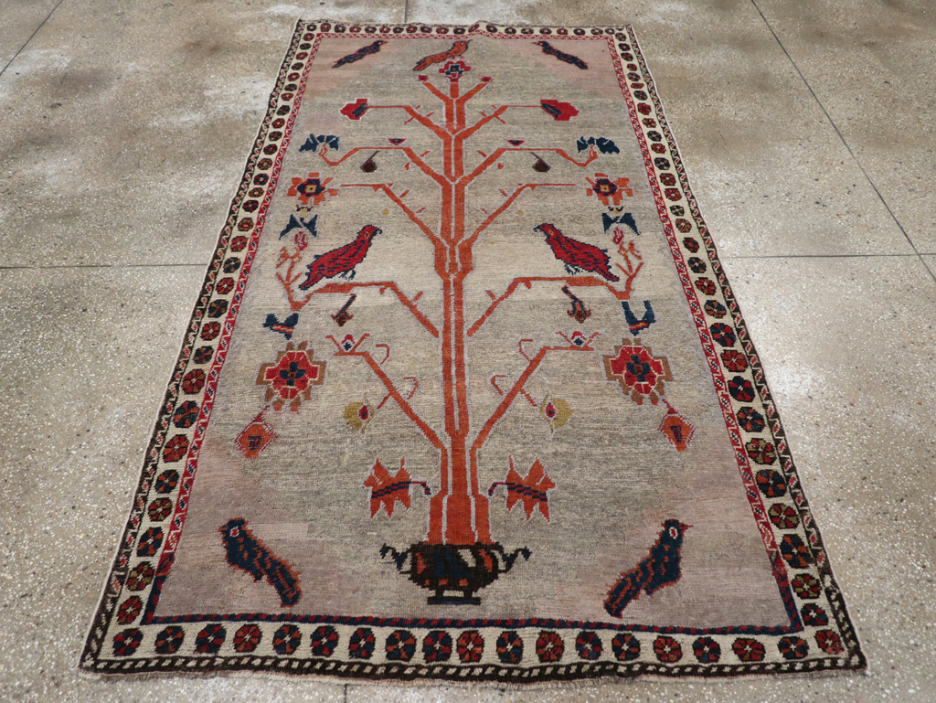 Vintage Gabbeh Pictorial Rug, No.11396 - Gsblank