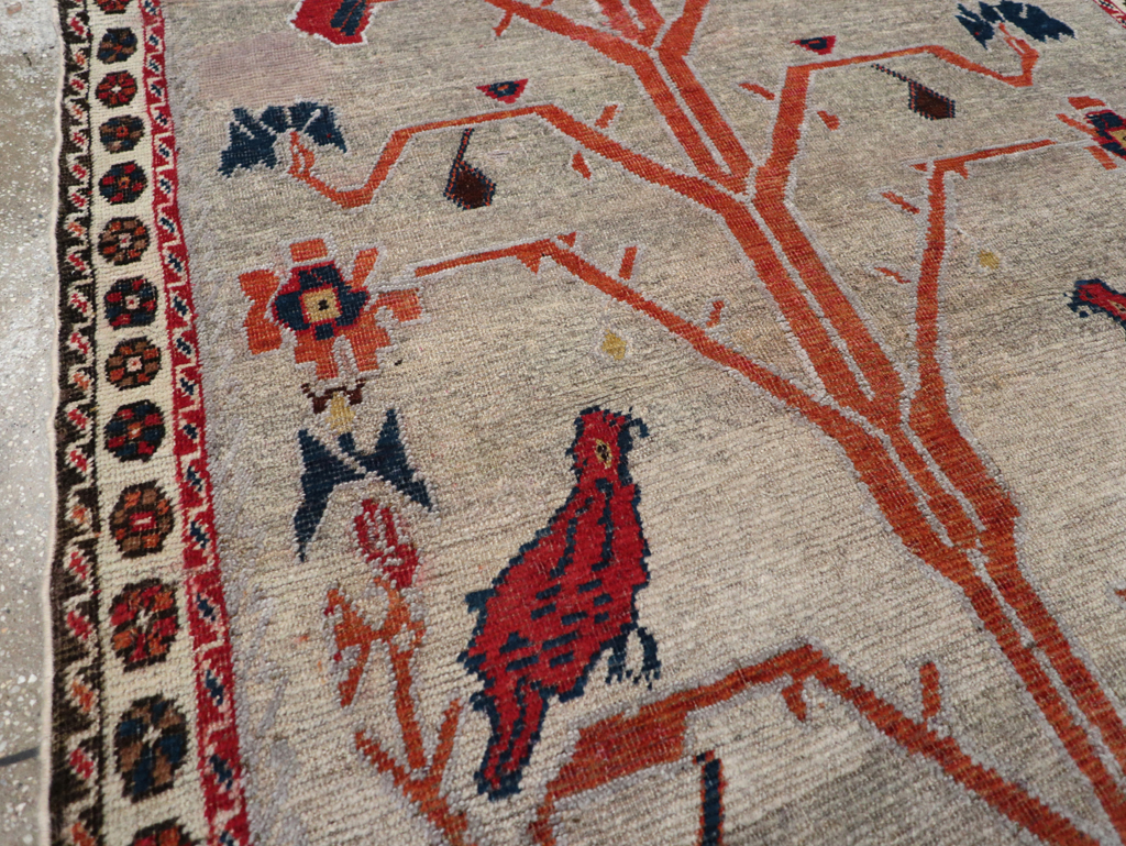 Vintage Gabbeh Pictorial Rug, No.11396 - Gsblank