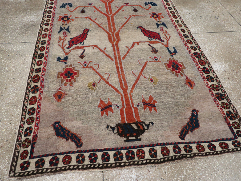 Vintage Gabbeh Pictorial Rug, No.11396 - Gsblank