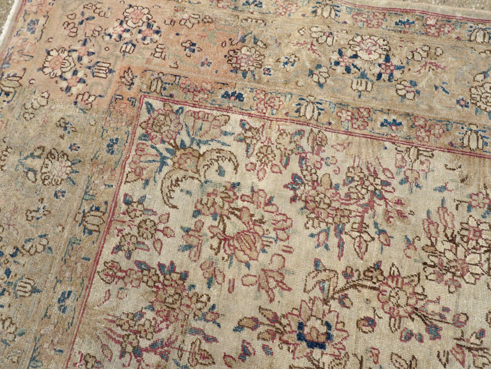 Vintage Persian Lavar Kerman Carpet, No.11442 - Gsblank