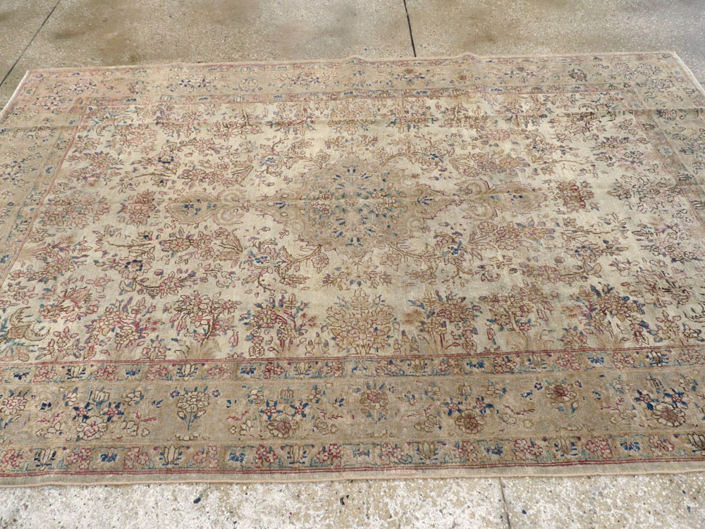 Vintage Persian Lavar Kerman Carpet, No.11442 - Gsblank