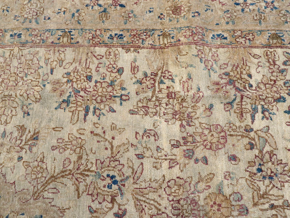 Vintage Persian Lavar Kerman Carpet, No.11442 - Gsblank