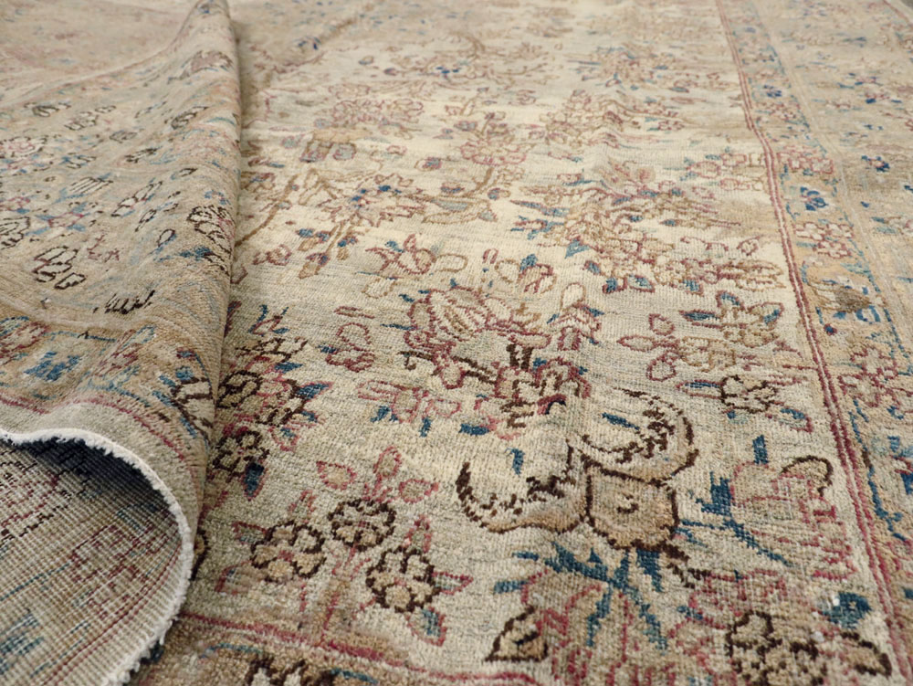 Vintage Persian Lavar Kerman Carpet, No.11442 - Gsblank