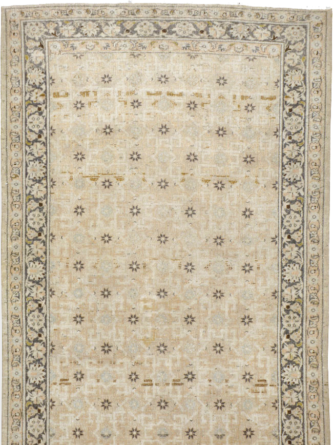 Vintage Persian Kashan Runner, No.11458 - Gsblank
