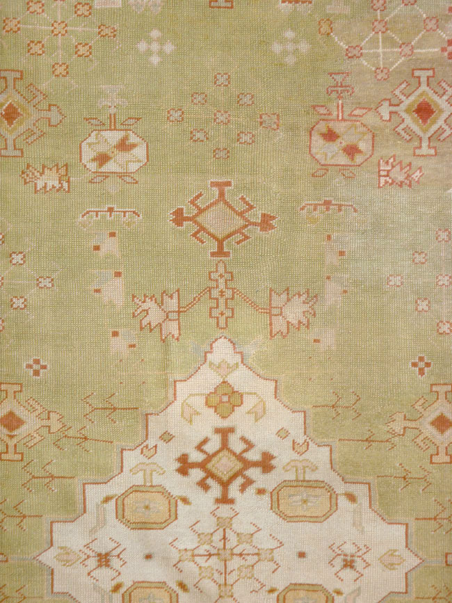 Antique Turkish Oushak Carpet, No.11485 - Gsblank