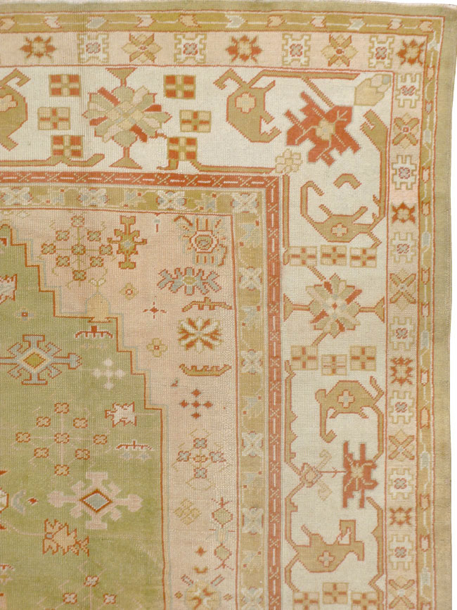 Antique Turkish Oushak Carpet, No.11485 - Gsblank