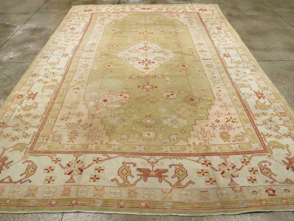 Antique Turkish Oushak Carpet, No.11485 - Gsblank