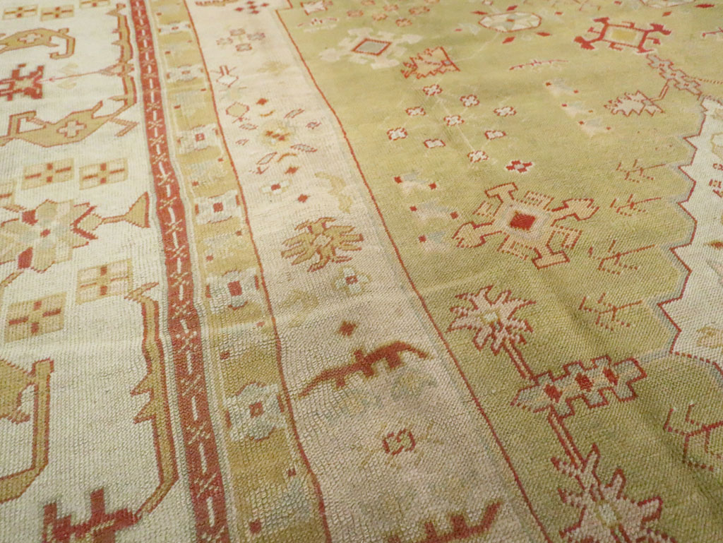 Antique Turkish Oushak Carpet, No.11485 - Gsblank