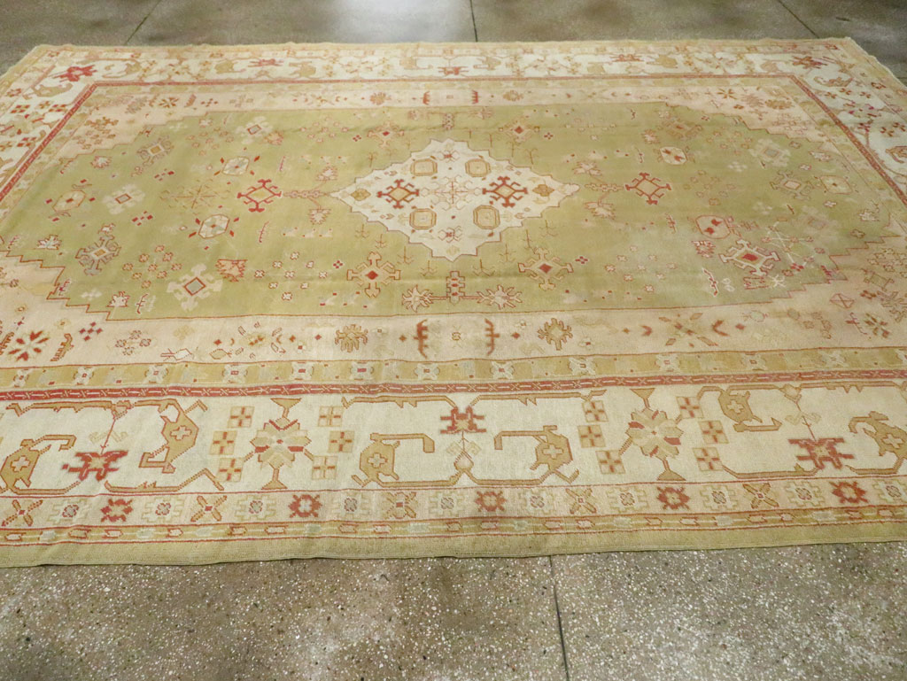 Antique Turkish Oushak Carpet, No.11485 - Gsblank