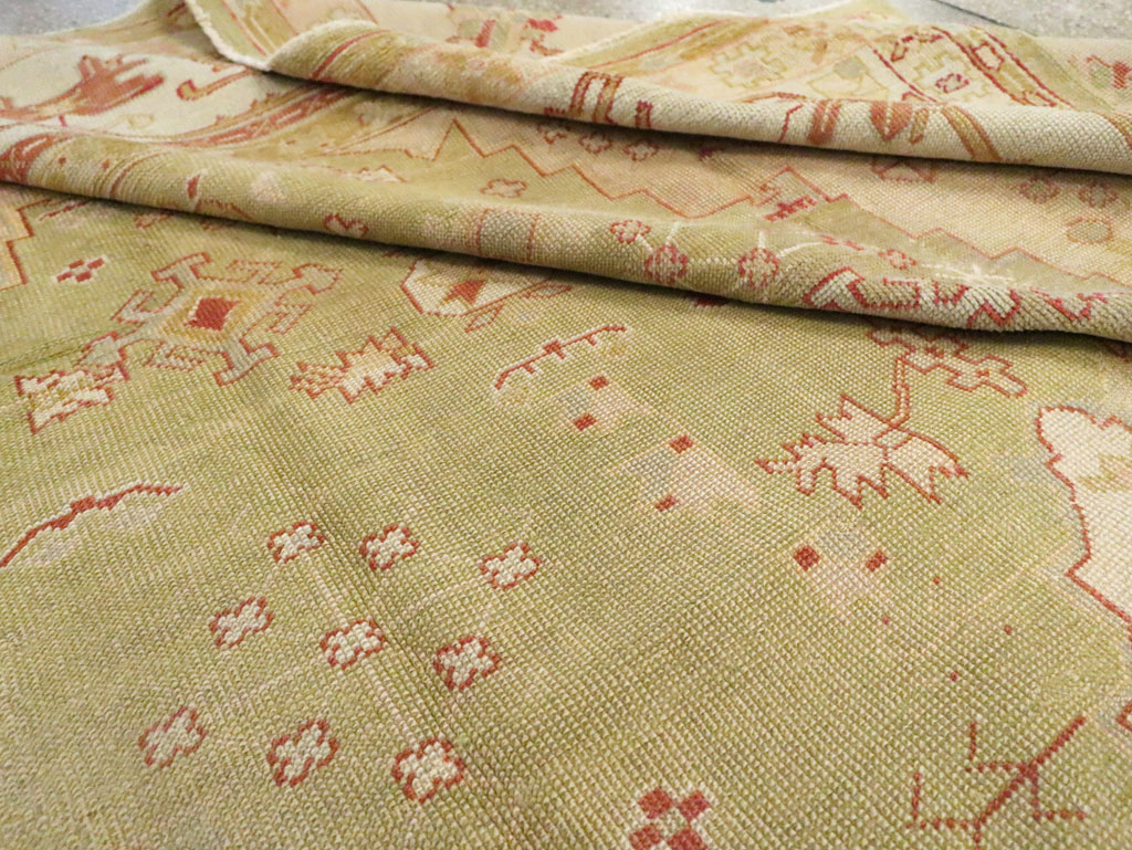 Antique Turkish Oushak Carpet, No.11485 - Gsblank