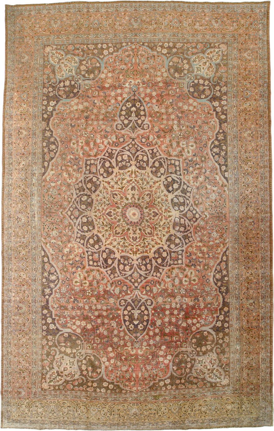 Antique Persian Tabriz Carpet, No.11500 - Gsblank