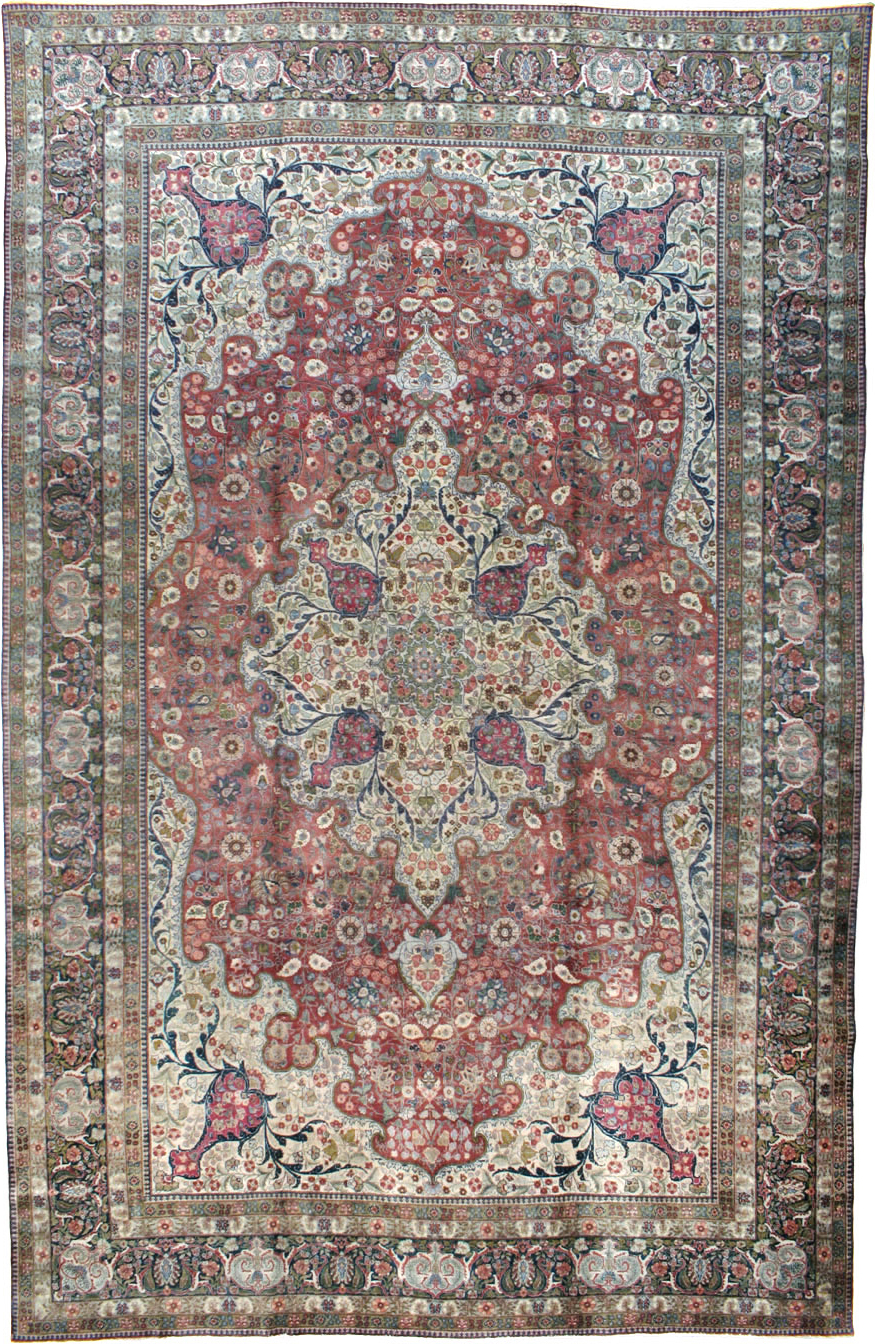Antique Persian Tabriz Carpet, No.11514 - Gsblank