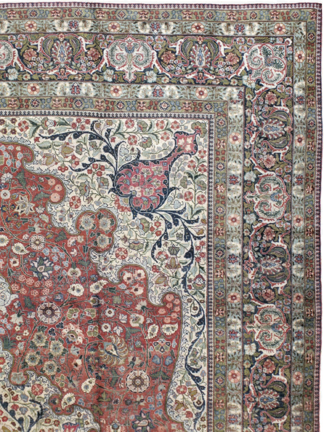 Antique Persian Tabriz Carpet, No.11514 - Gsblank