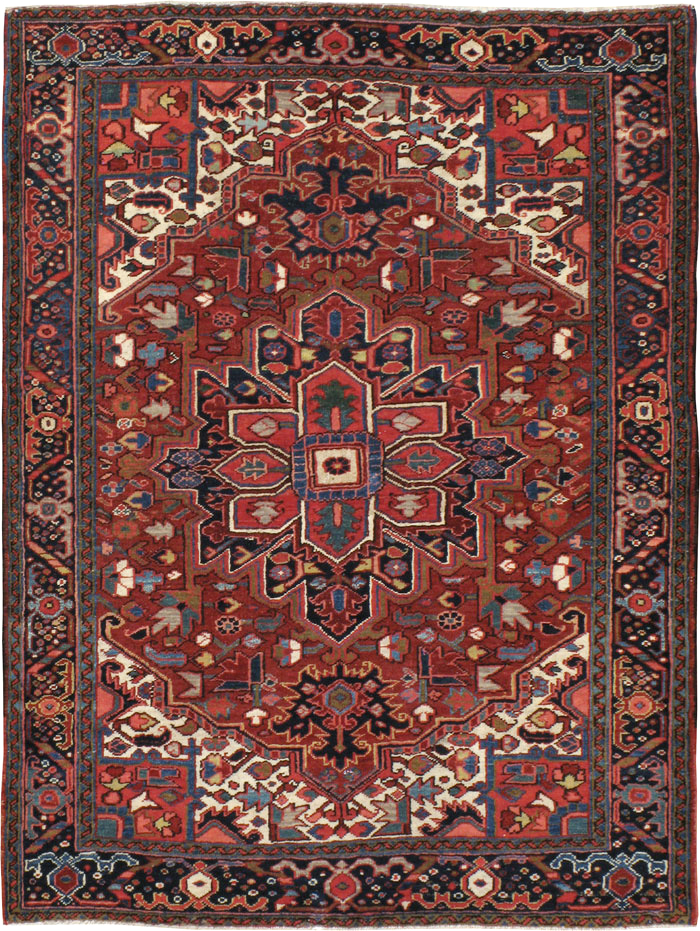 Vintage Persian Heriz Carpet, No.11529 - Gsblank