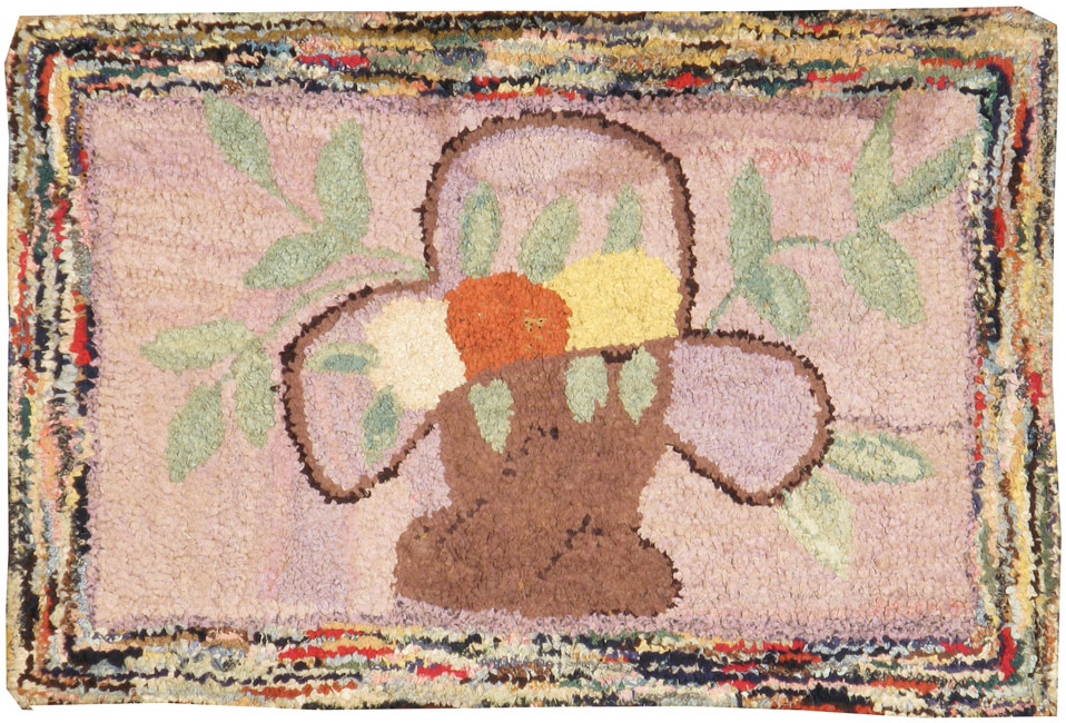 Vintage American Hook Rug, No.11533 - Gsblank
